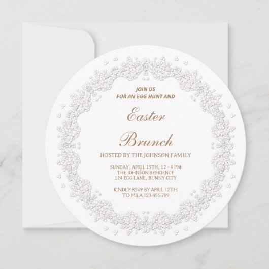 Weiße Kranz, Frühjahrszweig Einladung (Vorderseite)