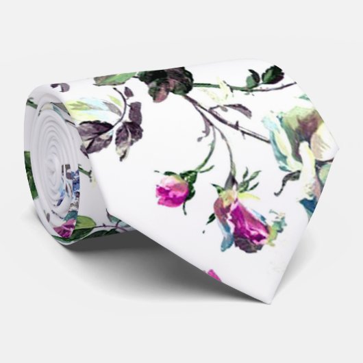 Weiße Krawatte (Gerollt)