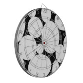 WEISSE KREISE DARTSCHEIBE (Vorderseite Links)