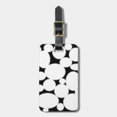 WEISSE KREISE GEPÄCKANHÄNGER (Vorderseite vertikal)