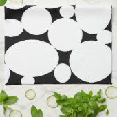 WEISSE KREISE GESCHIRRTUCH (Gefaltet)
