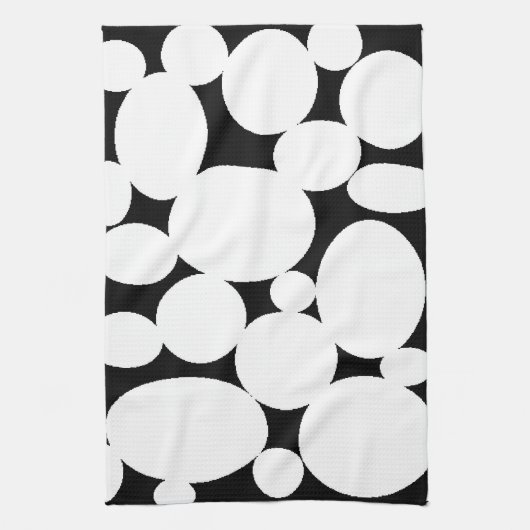 WEISSE KREISE GESCHIRRTUCH (Vertikal)