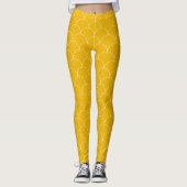 Weiße Kreise Nahtlos Leggings (Vorderseite)