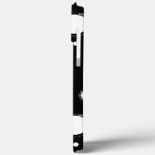 Weiße Kreise, schwarzes iPhone/iPad-Gehäuse Case-Mate iPhone Hülle (Rückseite / Links)