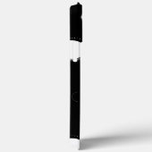 Weiße Kreise, schwarzes iPhone/iPad-Gehäuse Case-Mate iPhone Hülle (Rückseite / Rechts)