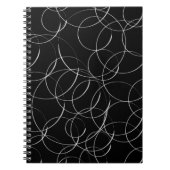 Weiße Kreismuster Notizblock (Vorderseite)