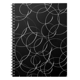 Weiße Kreismuster Notizblock
