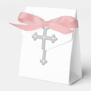 Weiße Kreuz Erstkommunion Geschenkschachtel