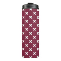 Weiße Kreuzstiche auf Maulbeeren