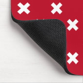 Weiße Kreuzstiche auf Rot Mousepad (Ecke)