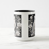 Weiße Kristall-Perlen-Eule Tasse (Zentrum)