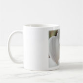 weiße Krokusblüte Kaffeetasse (Links)