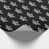 Weiße Kronen Geschenkpapier (Ecke)