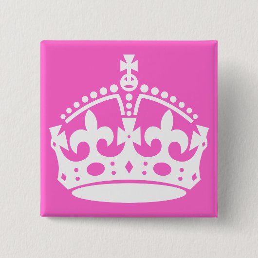 Weiße Kronenschaltfläche Button (Vorderseite)