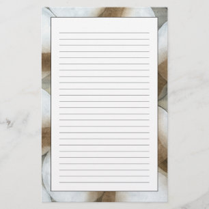 Weiße Kugeln u. Brown-Kreise Briefpapier