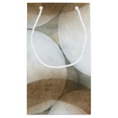 Weiße Kugeln u. Brown-Kreise Kleine Geschenktüte (Rückseite)