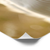 Weiße Kuh im landwirtschaftlichen Feld Poster (Ecke)