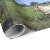 Weiße Kuh und ihre Herde, Geschenkpapier (Rolleneckpunkt)