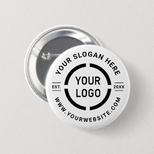 Weiße kundenspezifische Werbeartikel mit Logo Button