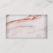 Weiße Kupfer-Rose Marmorplatte Vip Abstrakt Minima Visitenkarte (Vorderseite)