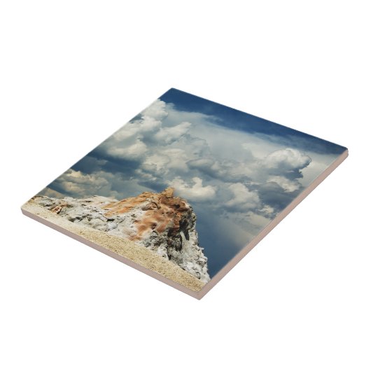 Weiße Kuppel Fliese (Seite)