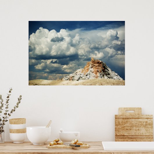 Weiße Kuppel Poster (Küche)