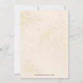 Weiße Kürbis fallen Brautparty Einladung (Rückseite)