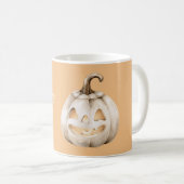 Weiße Kürbis Kaffeetasse (VorderseiteRechts)