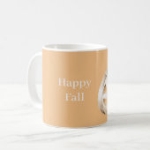 Weiße Kürbis Kaffeetasse (Vorderseite Links)