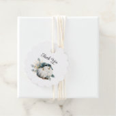 Weiße Kürbis und Eukalyptus Fall Danke Geschenkanhänger (Beispiel)