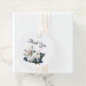 Weiße Kürbis und Eukalyptus Fall Danke Geschenkanhänger (Beispiel)