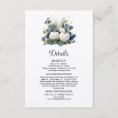 Weiße Kürbis und Eukalyptusdetails Begleitkarte (Vorderseite)