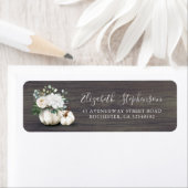 Weiße Kürbisblütenvase Rustikaler Fall (Insitu)