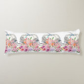 Weiße Kürbisfallen Wohngestaltung Wasserfarbe Seitenschläferkissen (Vorderseite)