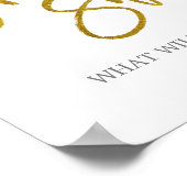 Weiße Kürbisgeschlecht zeigt, dass er oder sie Poster (Ecke)