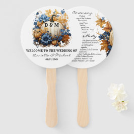 Weiße Kürbiskröte Elegante Fall Garden Zeremonie P Fächer