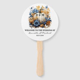 Weiße Kürbiskröte Elegante Fall Garden Zeremonie P Fächer