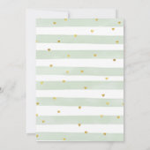 Weiße Kürbiskröte Verlobung Grünpflanzen Party Einladung (Rückseite)