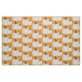 Weiße Kürbismuster fallen orange Gewebe Stoff (Fat Quarter (45,7 x 55,9 cm))
