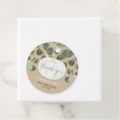 Weiße Kürbispflanzen eukalyptus rustikaler Fall Geschenkanhänger (Beispiel)