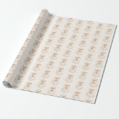 Weiße Kürbisse Pfirsichbögen Glasslipper Geschenkpapier (Ungerollt)