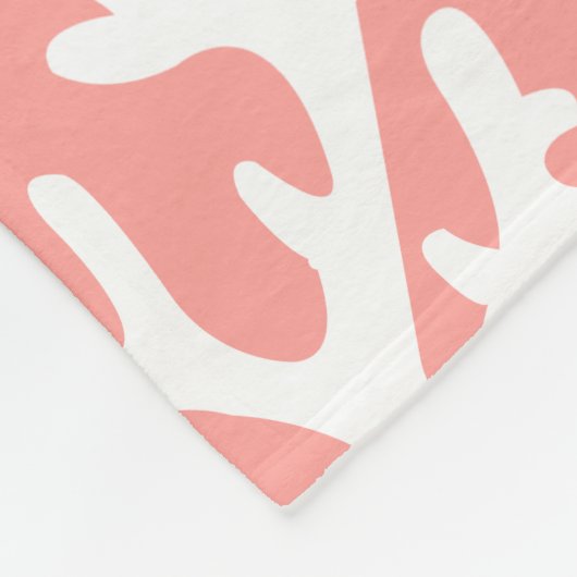 Weiße Küstenseekoralle u. Mikropunkte Fleecedecke (Ecke)