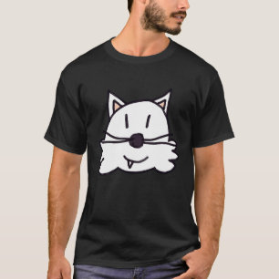 Weiße lächelnde Kitty-Katze T-Shirt