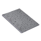 Weiße, lackierte Ziegelmauer Notizblock (Rechte Seite)