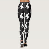 Weiße Lama-Leggings Leggings (Rückseite)
