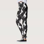 Weiße Lama-Leggings Leggings (Links)