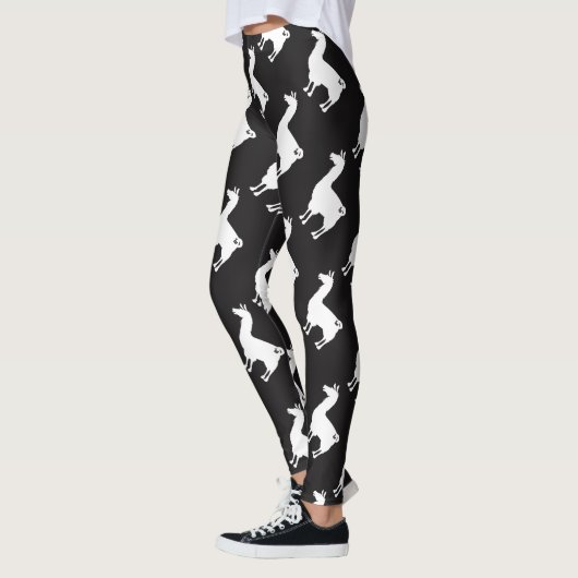 Weiße Lama-Leggings Leggings (Links)