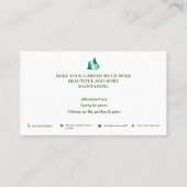 Weiße LandschaftTreppenservice Visitenkarte (Rückseite)