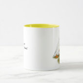 Weiße Läufer-Enten-Familie Tasse (Zentrum)