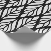 Weiße Leaf-Muster anpassen Geschenkpapier (Ecke)